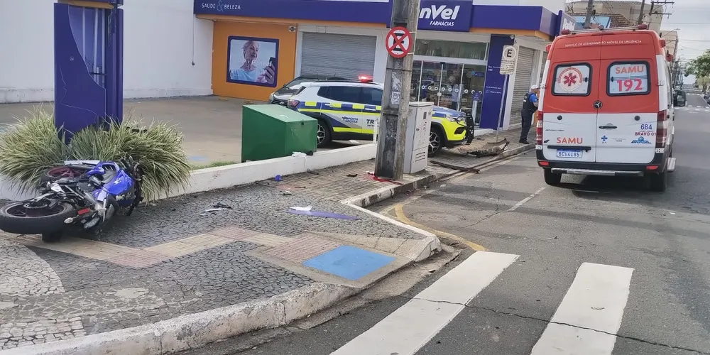 Estado que ficou o local após o acidente