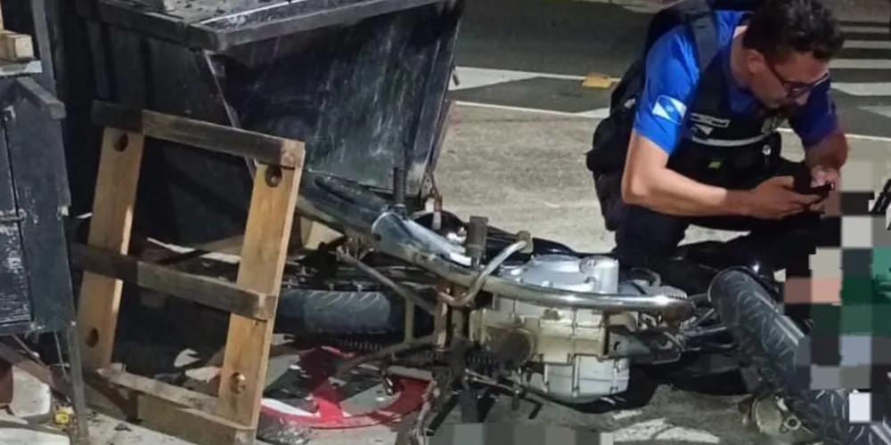 Um Boletim de Sinistro de Trânsito foi confeccionado após o acidente