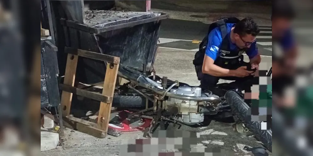 Um Boletim de Sinistro de Trânsito foi confeccionado após o acidente