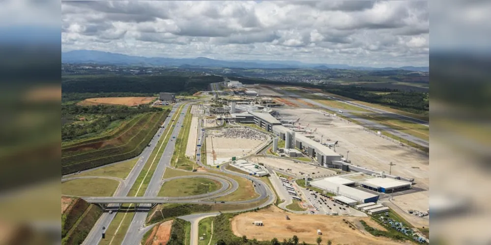 Aeroporto de Confins, próximo a Belo Horizonte, é administrado pela BH Airports, subsidiária da Motiva
