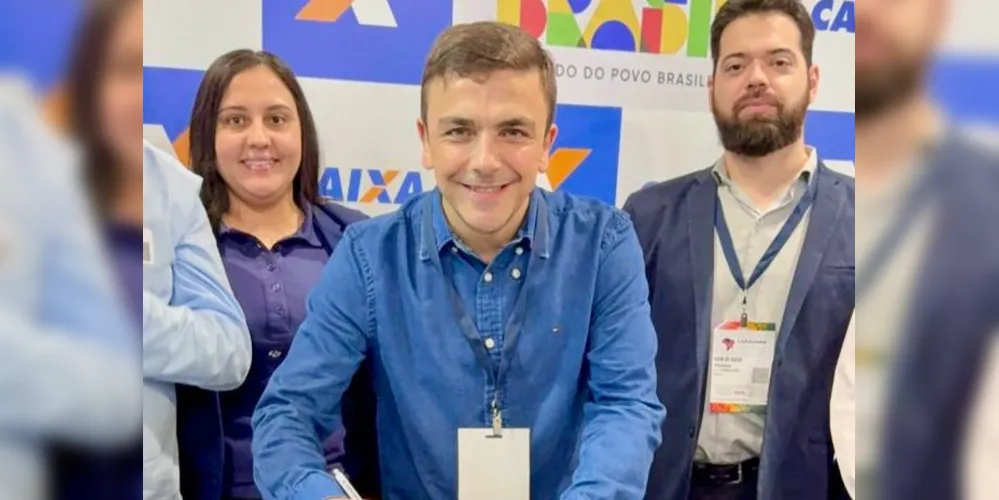 Aliel Machado anunciou as moradias durante a Caravana Federativa do Paraná, em Foz do Iguaçu