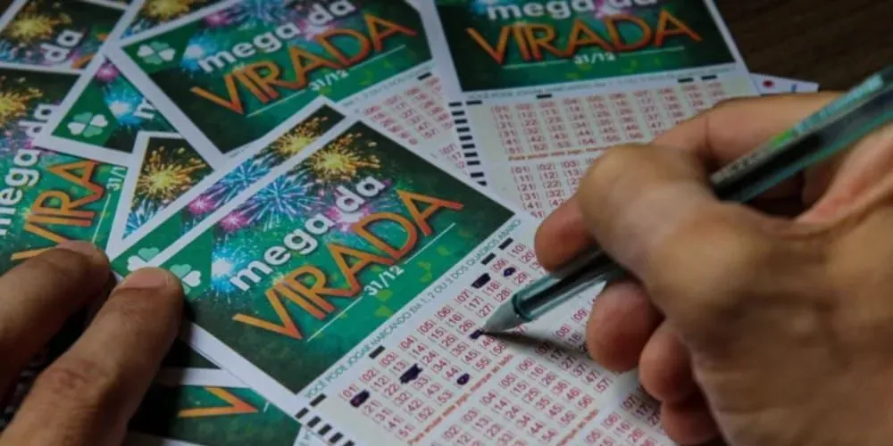 Cartela de aposta da Mega da Virada