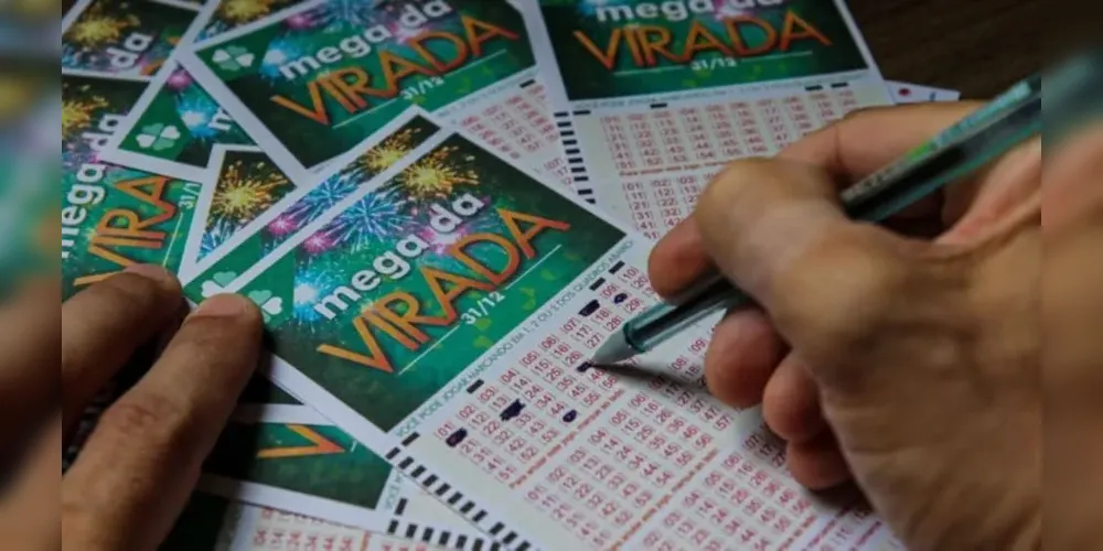 Cartela de aposta da Mega da Virada