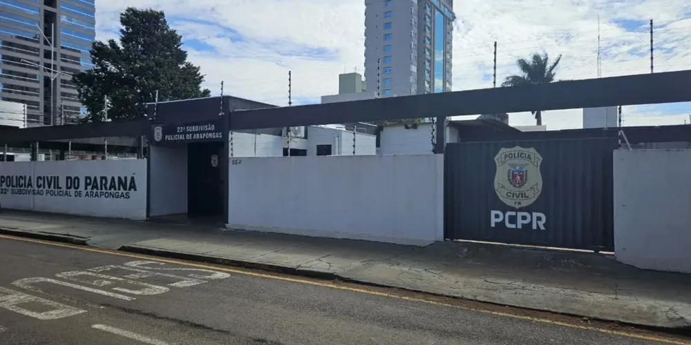 Homem foi levado para a delegacia de Arapongas