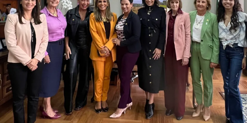As integrantes da Bancada Feminina da Assembleia Legislativa do Paraná (Alep)