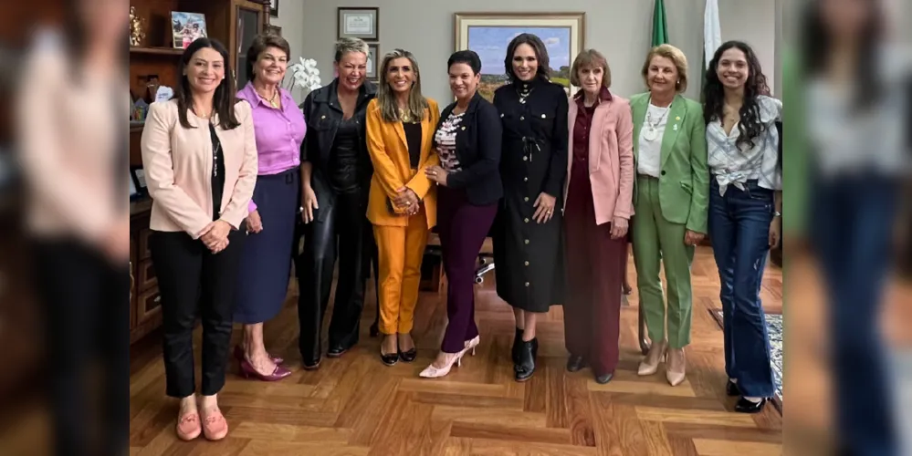 As integrantes da Bancada Feminina da Assembleia Legislativa do Paraná (Alep)