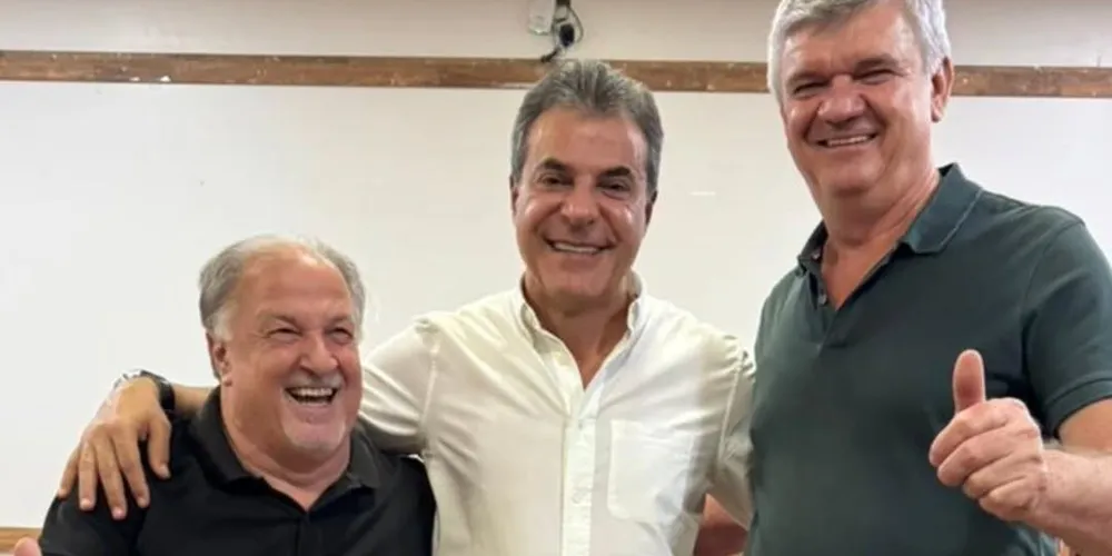 Reginaldo Cheirubim, Beto Richa e Juca Sloboda estiveram reunidos