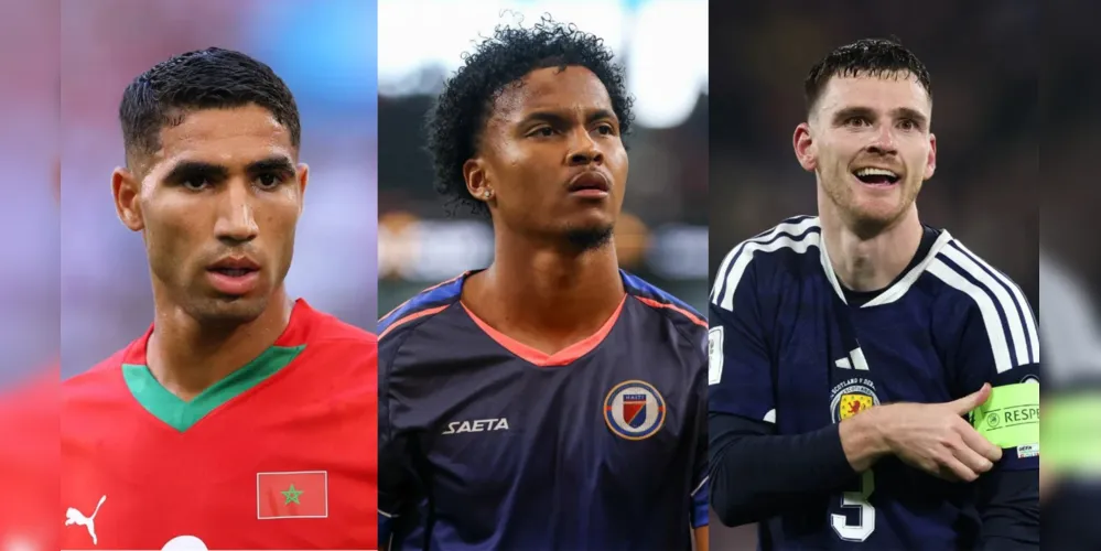 Achraf Hakimi, Ruben Providence e Andrew Robertson