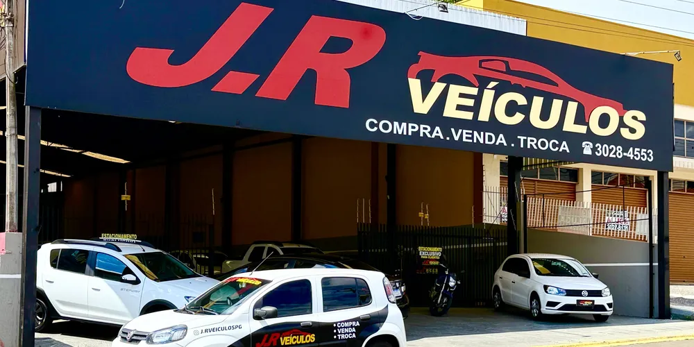 J.R Veículos está localzada na Avenida General Carlos Cavalcanti, 2650 – Uvaranas, Ponta Grossa