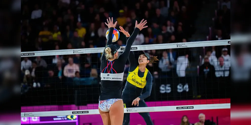 A dupla Thâmela e Vic, número 1 do mundo, foi surpeendida pelas letãs