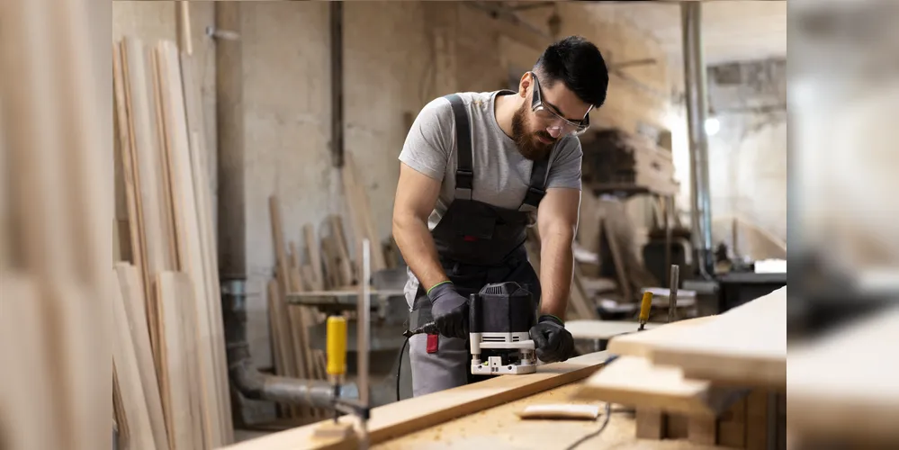 Entre as vagas, está a de marceneiro
