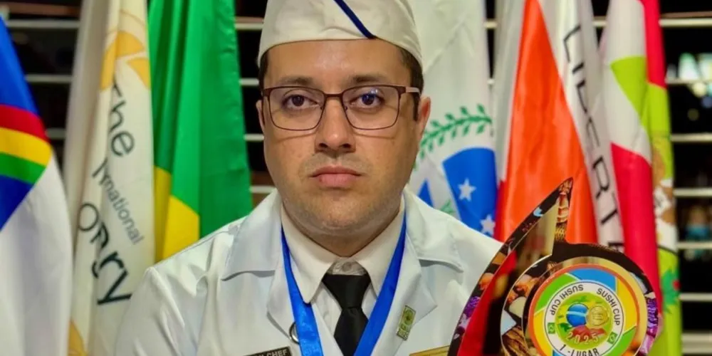 Jimmy Emerson da Silva ficou em primeiro lugar na Copa Sushi Brasil 2025