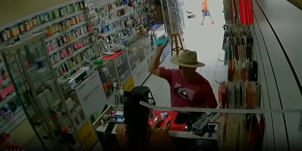 Câmeras de segurança registraram tudo