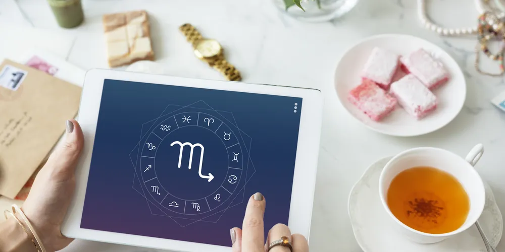 Scorpio Symbol Horoscope Zodiac Graphic Concept