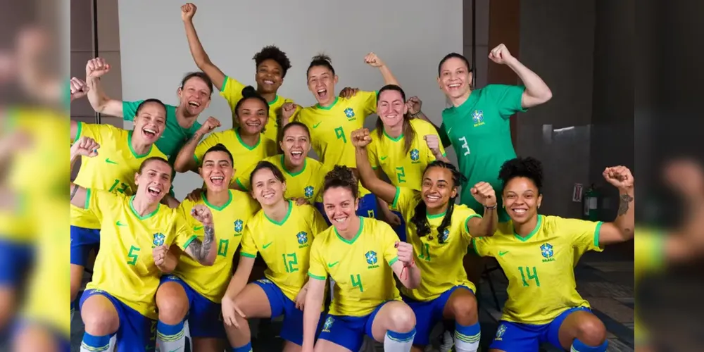 A seleção brasileira campeã da Copa do Mundo Feminina de Futsal