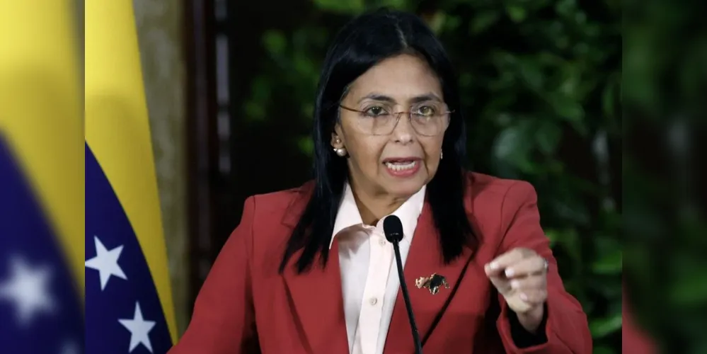 A vice-presidente da Venezuela, Delcy Rodríguez