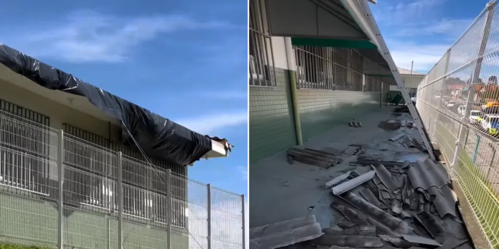 Instituições de ensino na região do Costa Rica foram destelhadas após chuvas