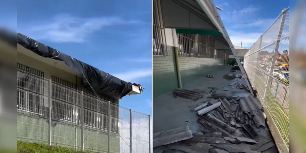 Instituições de ensino na região do Costa Rica foram destelhadas após chuvas