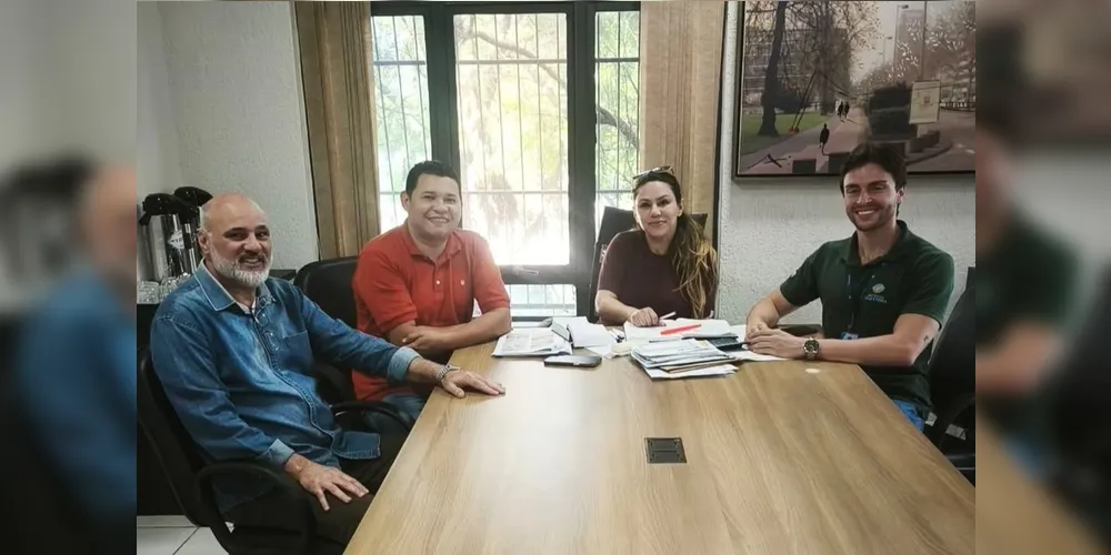 Edson Sperafico, Marcos Paulo, Dayane Sovinski e Matheus Demiato estiveram reunidos
