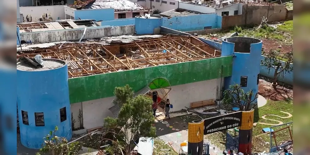 Tornado atingiu Rio Bonito do Iguaçu há uma semana