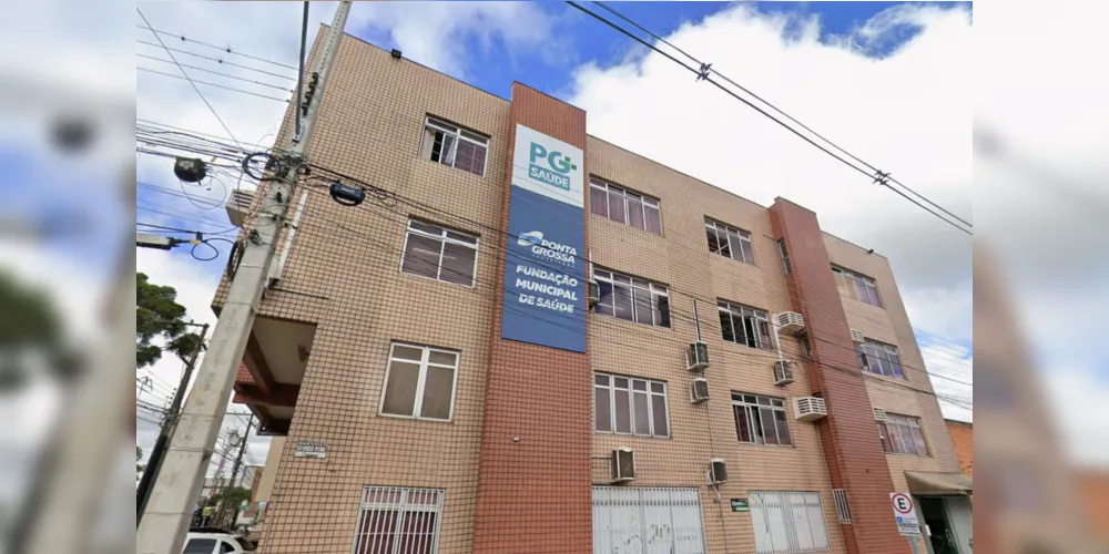 A atual sede da Fundação Municipal de Saúde de Ponta Grossa