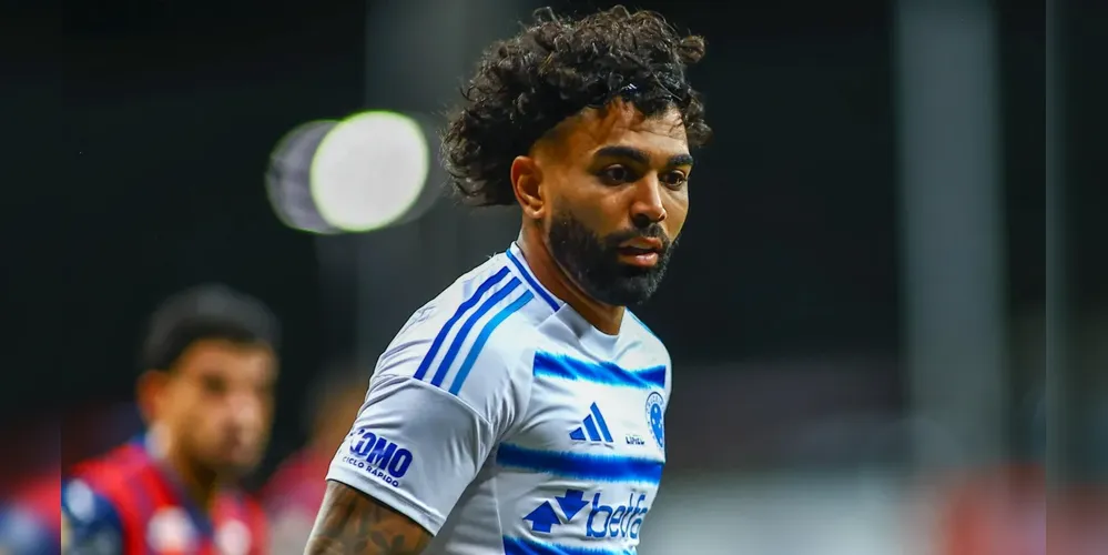 Gabigol em ação pelo Cruzeiro