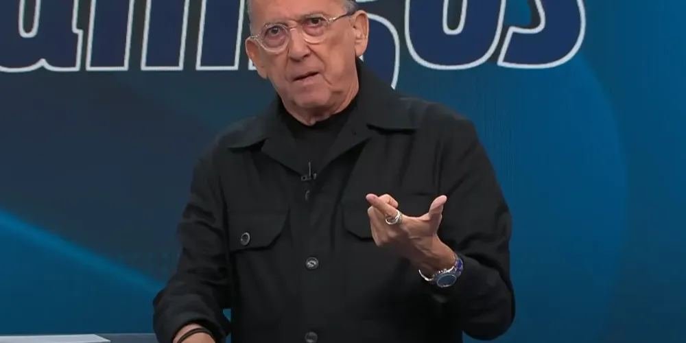 Galvão Bueno em seu programa na Band