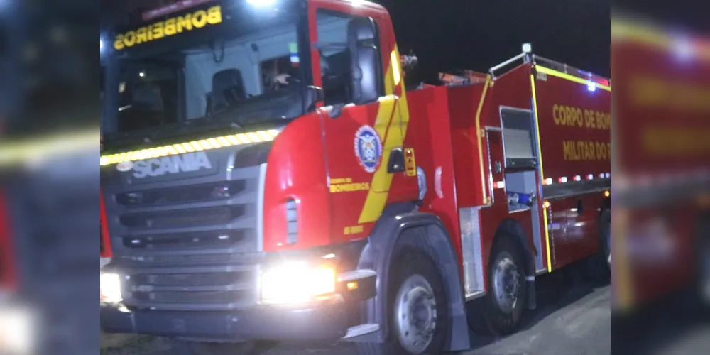 O incêndio foi controlado após o trabalho das equipes que estiveram no local