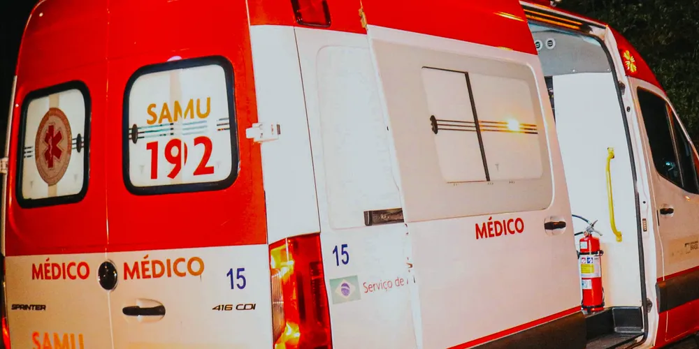 Vítima foi atendida por equipes do Samu