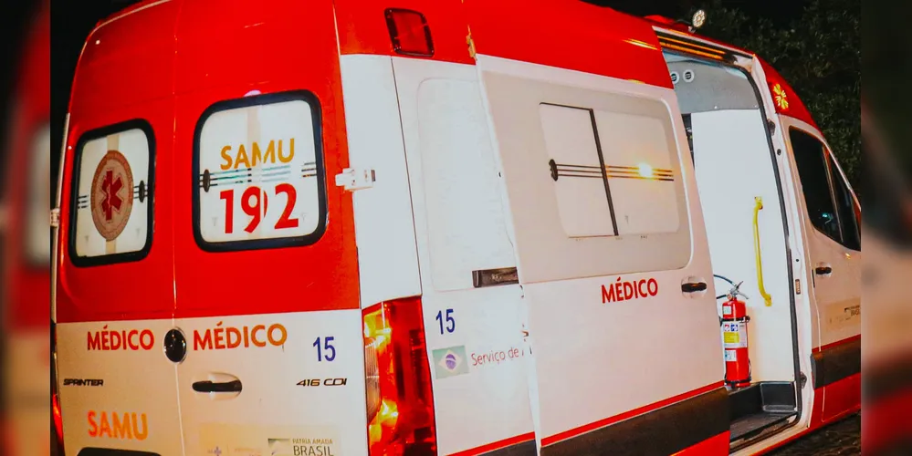 Vítima foi atendida por equipes do Samu