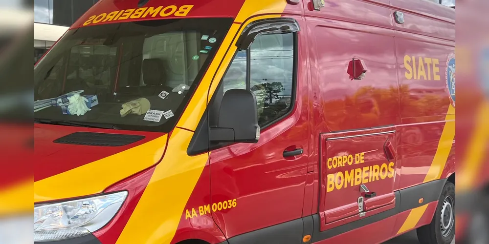 A vítima foi atendida por uma equipe do Siate