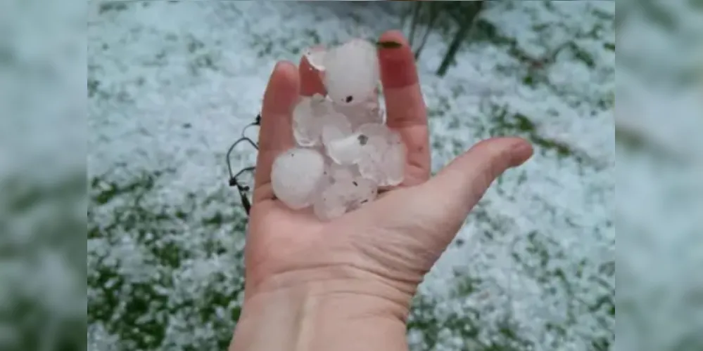 Granizo afetou diversos bairros da cidade de Ponta Grossa