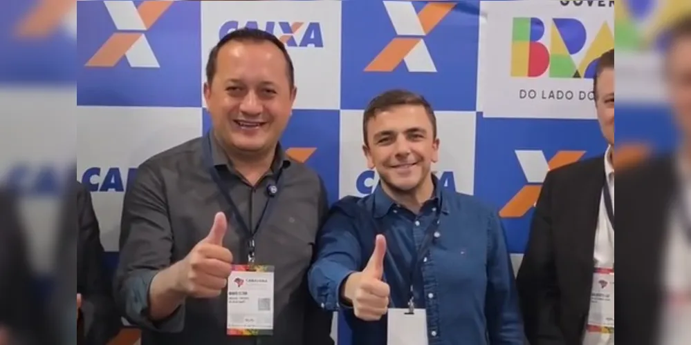 Mario Cezar e Aliel Machado estiveram reunidos em Foz do Iguaçu