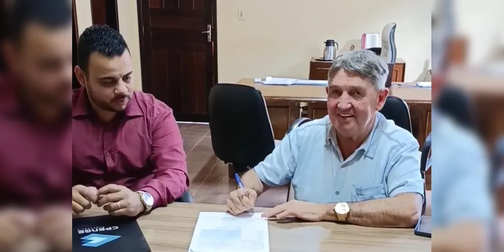 O prefeito Zelio Bittencourt assinou a ordem de serviço na última sexta-feira (07)