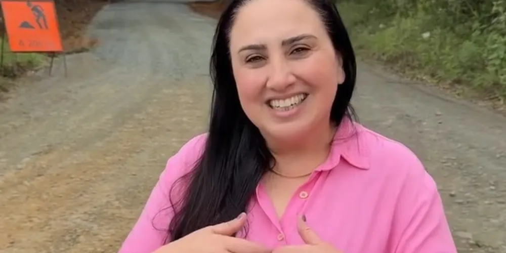 Fernanda Sardanha esteve no local das obras