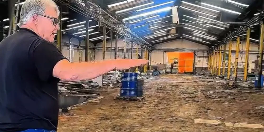 Altamir Sanson visitou o antigo barracão do IBC