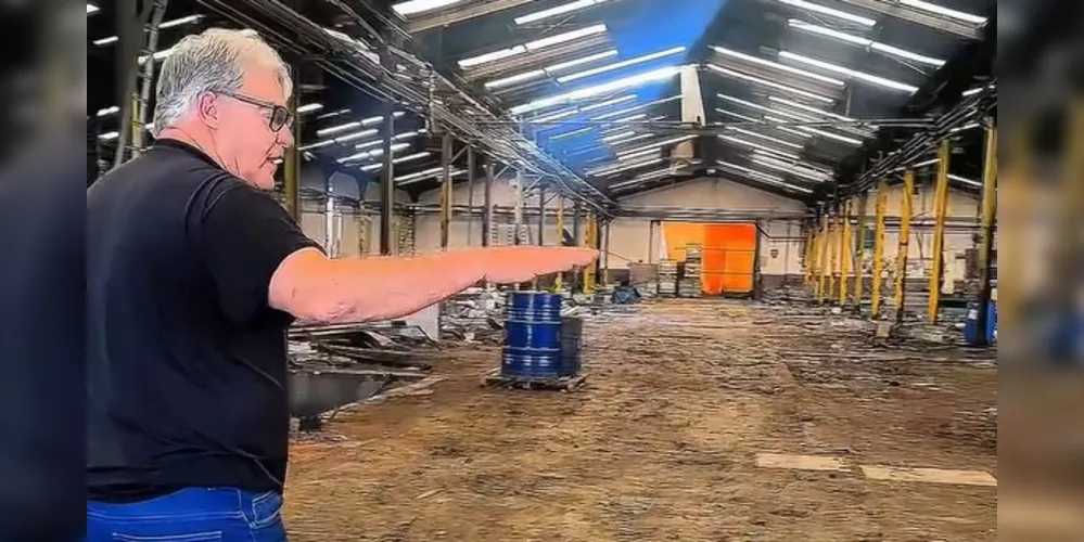 Altamir Sanson visitou o antigo barracão do IBC