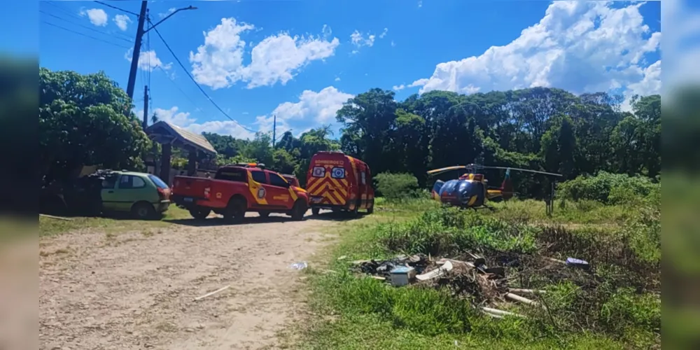 Menina de 3 anos foi socorrida na tarde deste sábado (3)