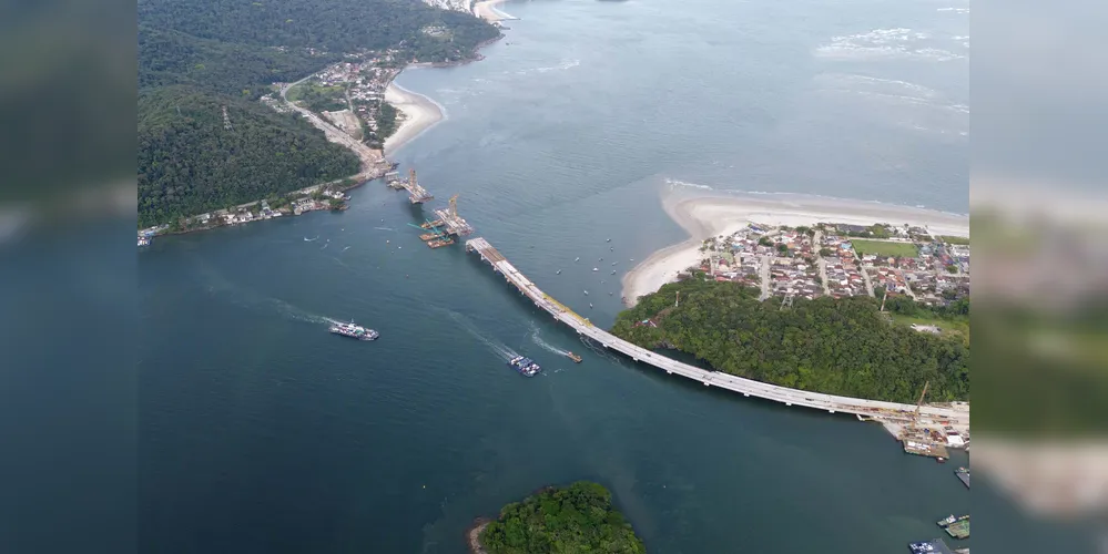 A Ponte de Guaratuba irá ligar as cidades de Guaratuba e Matinhos