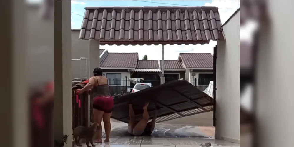 Brincadeira para aliviar o calor terminou em risadas e repercussão nas redes sociais