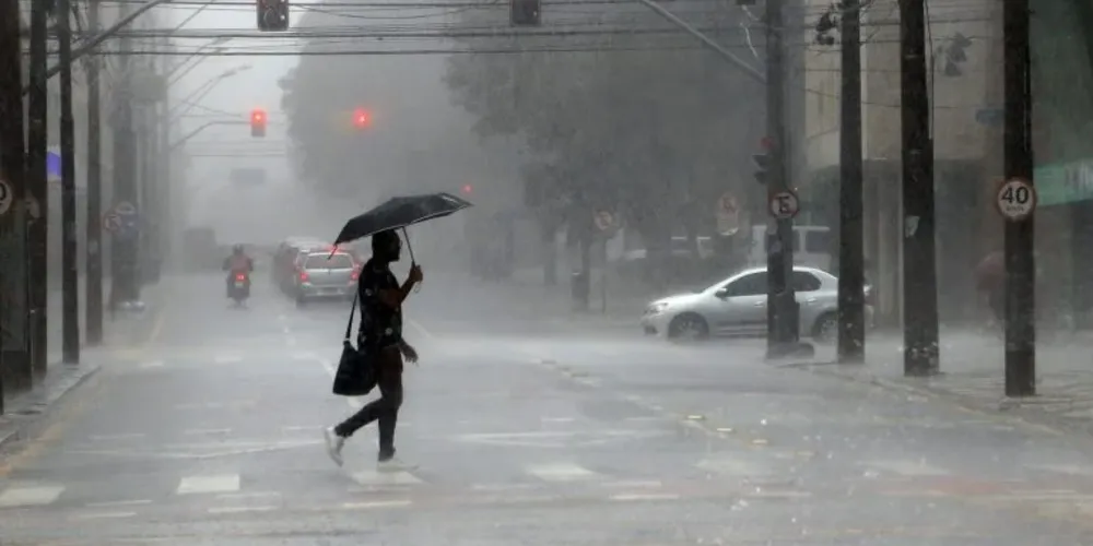 Há possibilidade, conforme o Inmet, de chuva entre 30 e 60 milímetros