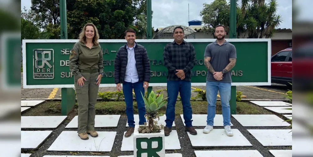 Equipe da Prefeitura de Imbaú esteve no DER Campos Gerais