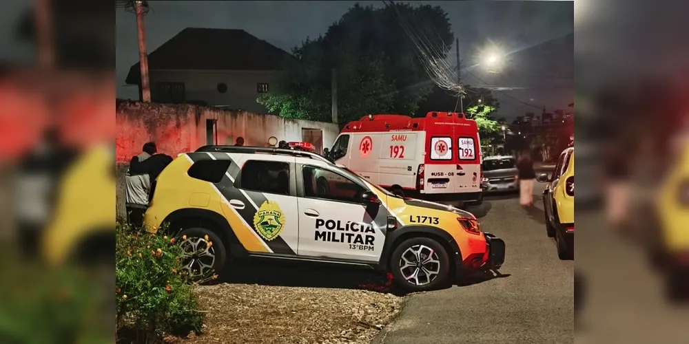 A PM foi acionada após os socorristas não conseguirem conter o homem