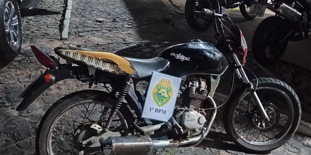 Motocicleta apresentava sinais de adulteração