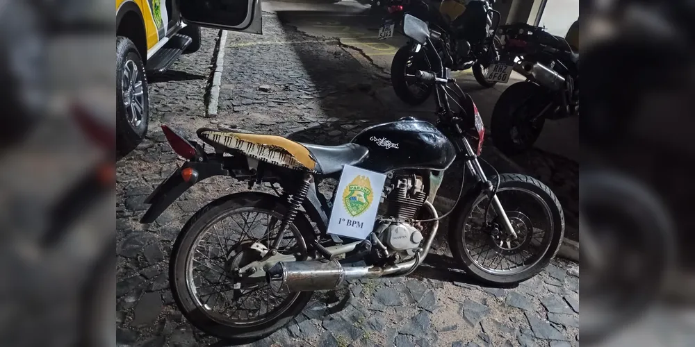Motocicleta apresentava sinais de adulteração