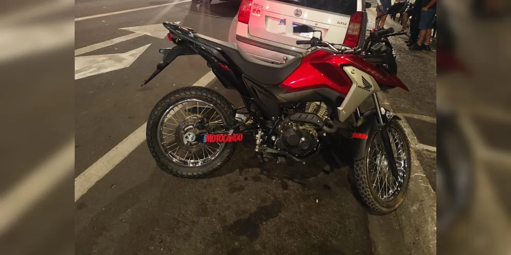 Motocicleta foi apreendida pelo Patrulhamento Viário