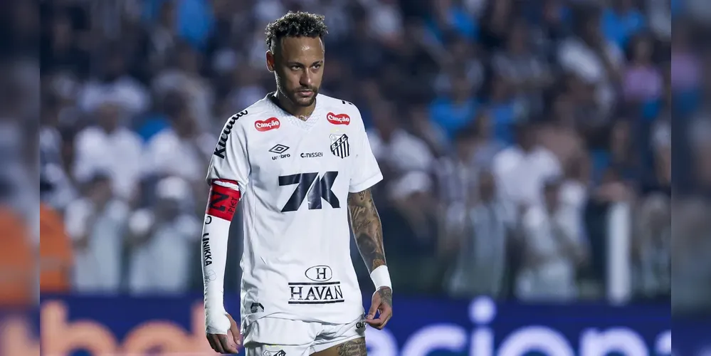 Neymar Jr. jogando pelo Santos