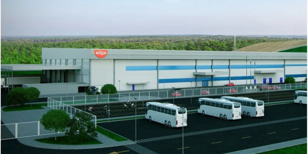 Projeção da fábrica da Nissin em Ponta Grossa, que deve inaugurar em 2027