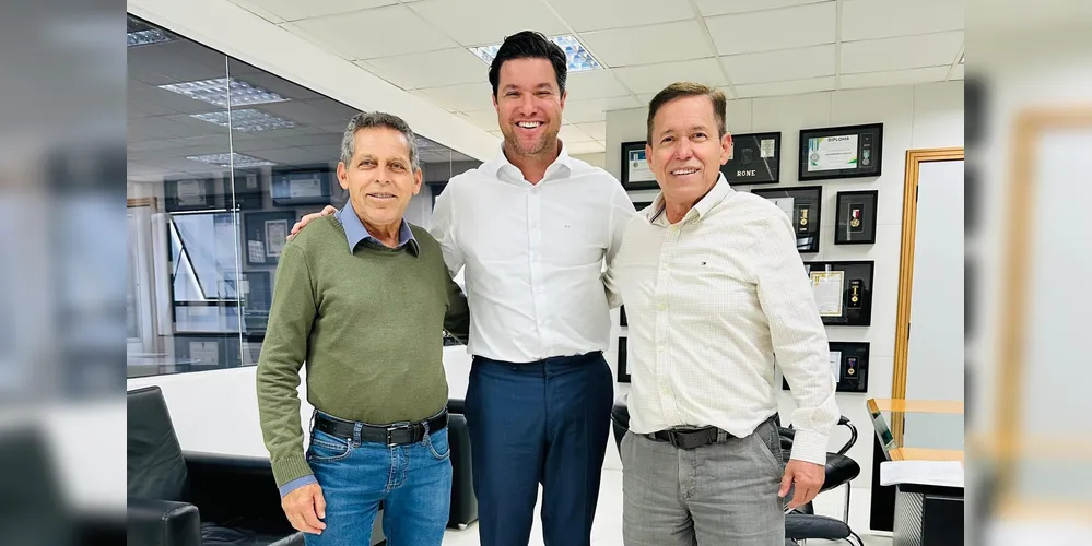 Ary Mattos, Guto Silva e Alvaro Mattos estiveram reunidos