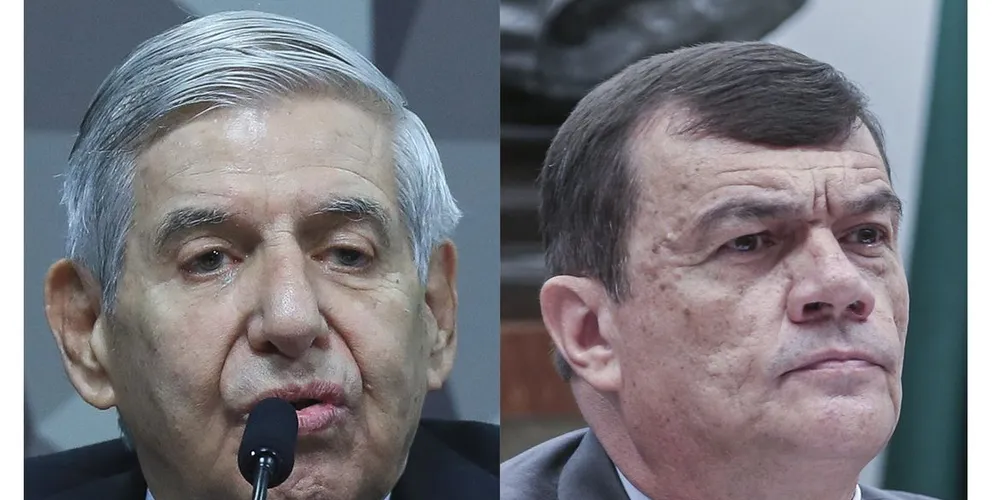 Os generais Augusto Heleno e Paulo Sergio Nogueira, presos no Comando Militar do Planalto